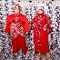 Baju Pengantin Merah Sedondon Sepasang Rm399 Untuk Disewa