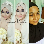 Pelamin, makeup, baju