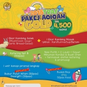 Pakej Aqiqah Gold Rm4500 (150pax)