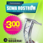 Sewa Rostrum Tempat Berucap
