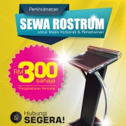 Sewa Rostrum Tempat Berucap