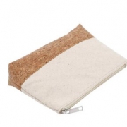 Canvas With Cork Zipper Pouch