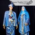 Baju Layang Pengantin Biru Muda Dan Kebaya Labuh Sedondon Untuk Disewa