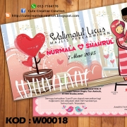 Kad Kahwin Cute Creative Creation