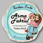 Sticker Perkahwinan Murah