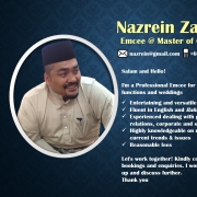 Nazrein:  Pengacara Majlis / Professional Emcee Untuk Majlis Perkahwinan & Acara Lain
