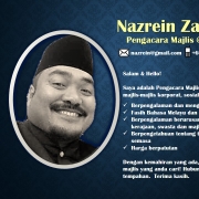 Nazrein:  Pengacara Majlis / Professional Emcee Untuk Majlis Perkahwinan & Acara Lain