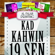 Kad Kahwin Murah 19 Sen