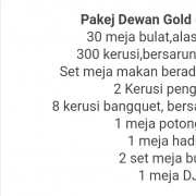 Air Cooler & Pakej Kerusi Meja Dewan